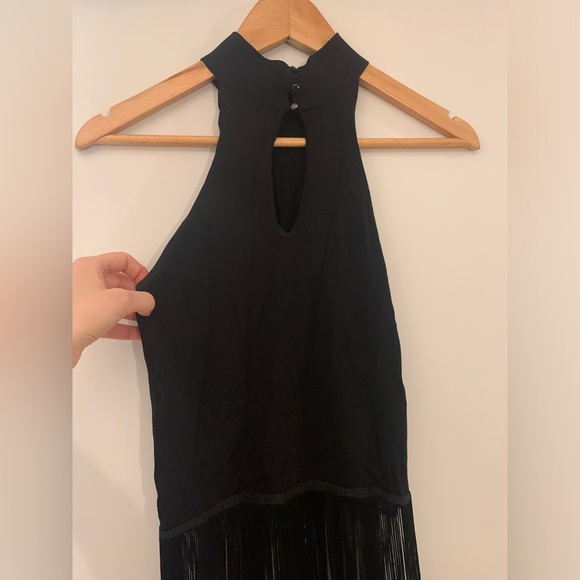 Women’s Fringe Knit Halter Top - Picture 4 of 4